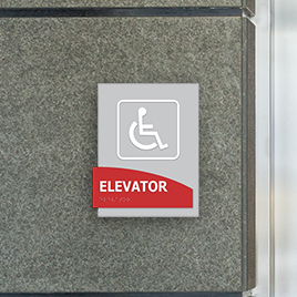 disability elevator sign