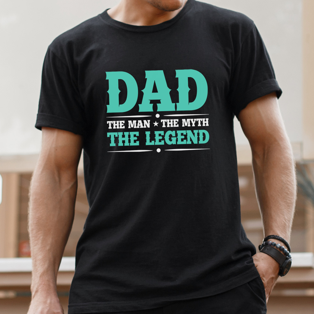 Man wearing dad shirt