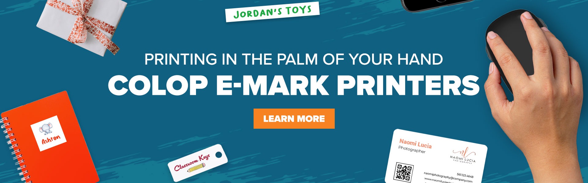 Printing in the palm of your hand: Colop E-mark printers