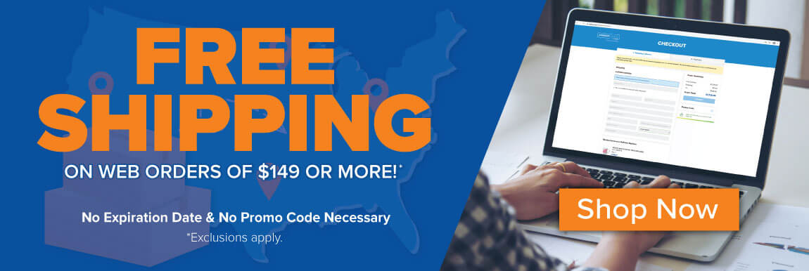 Free Shipping on online orders over $149