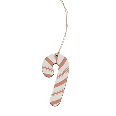 candy cane shaped ornament