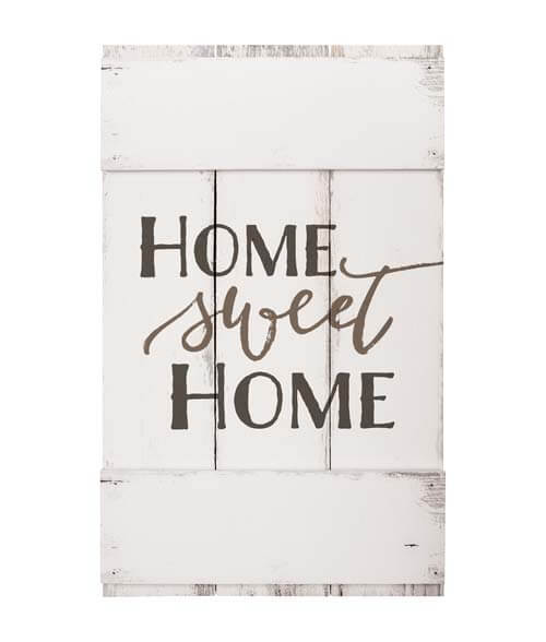 home sweet home pre-printed sign